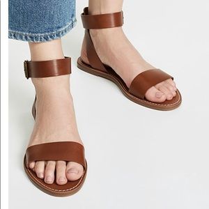 NIB Madewell Ankle Strap Leather Sandals sz 8